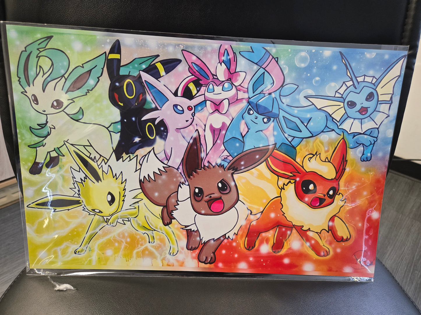 Eeveelution Team Print- Derrick Smith Local Artist