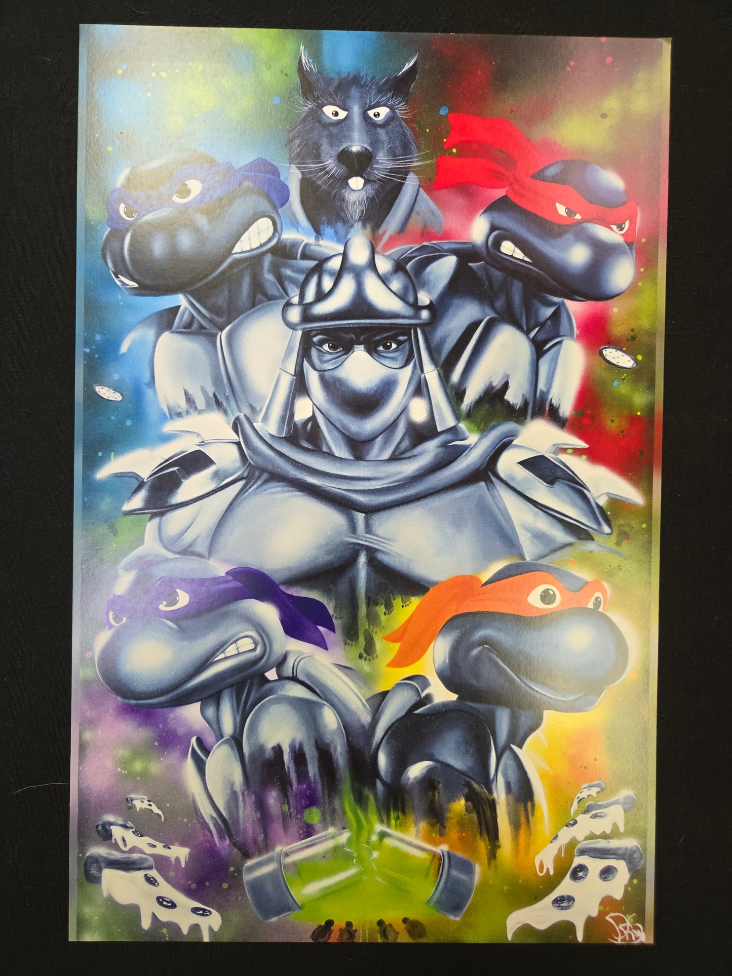 MTG Teenage Mutant Ninja Turtles Print- Derrick Smith Local Artist