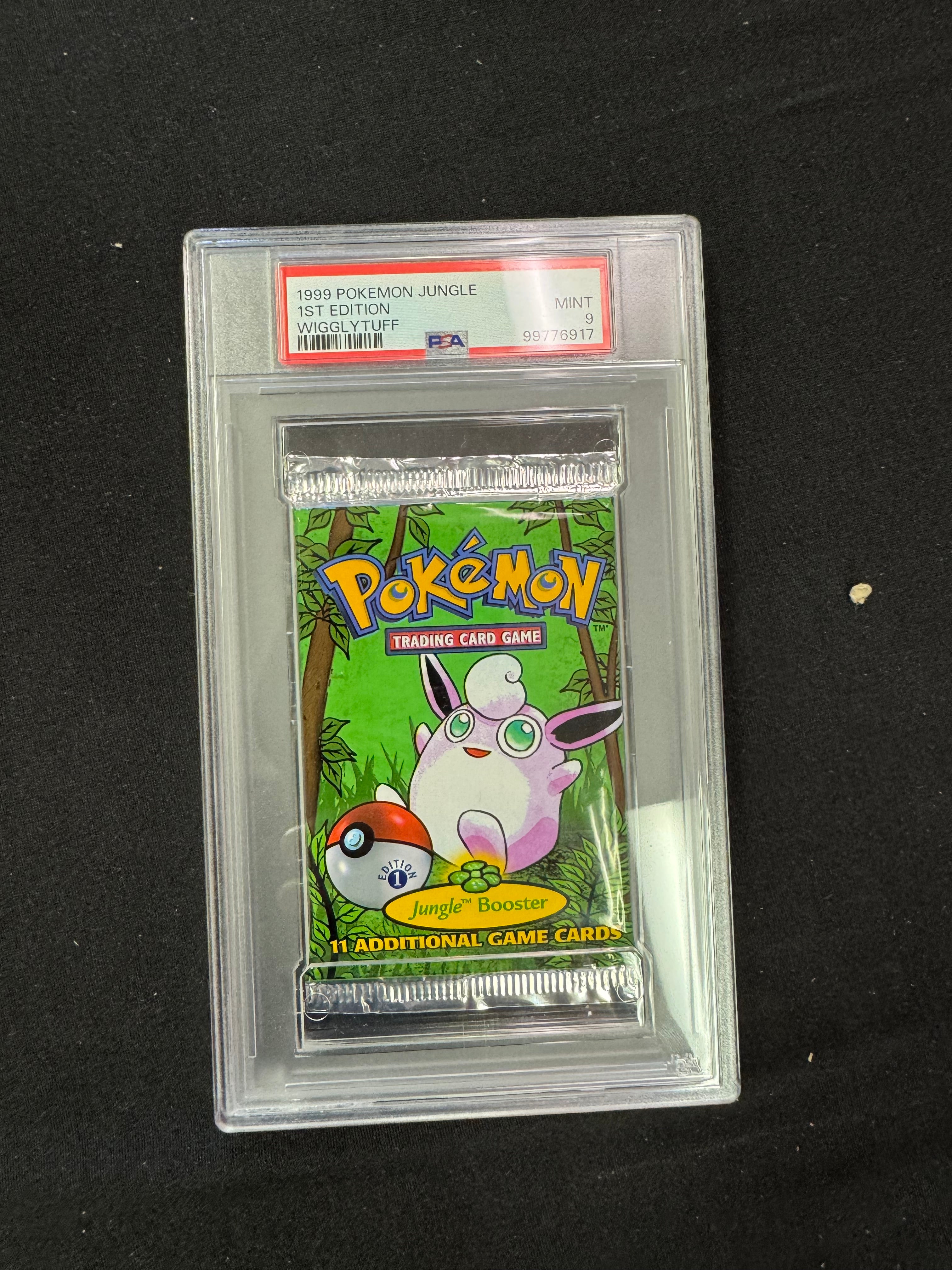 1999年 ポケモンジャングル ブースター　psa9 1999 Pokemon 1st Edition Jungle Booster Pack PSA 9 Mint Wigglytuff