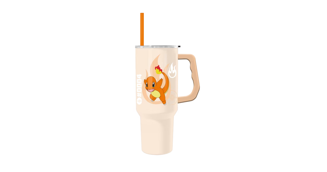 Pokemon Charmander 40oz Stainless Steel Tumbler with Handle
