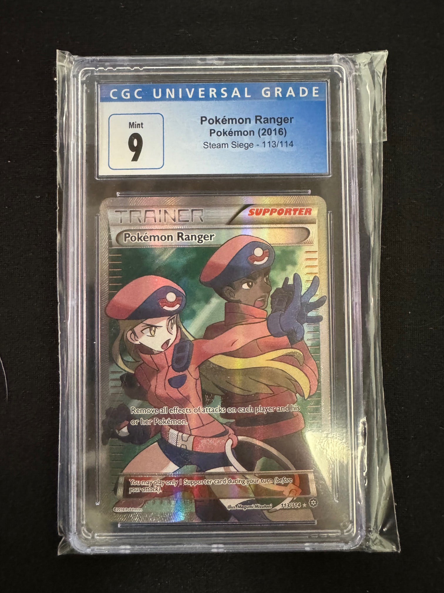Pokemon Ranger #113 Pokemon Steam Siege CGC 9 – Elite 4 Trading Card Games  & Sports