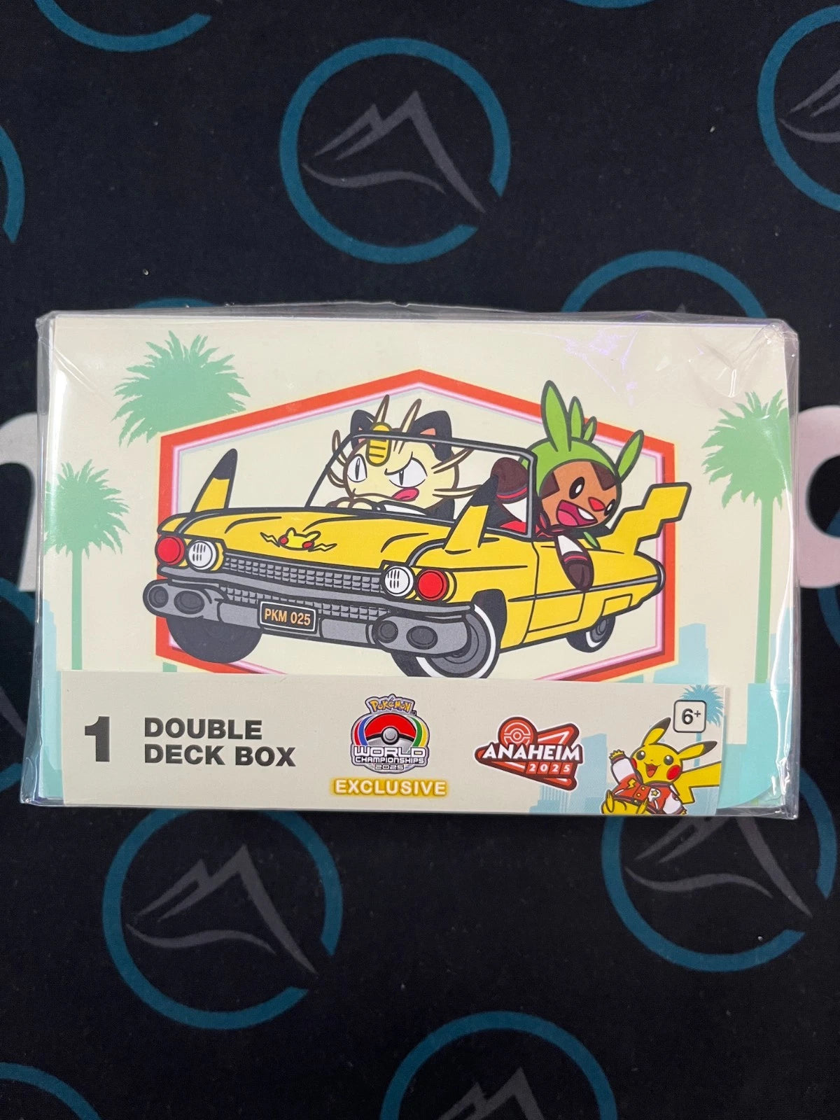 Pokemon World Championships 2025 Anaheim Meowth Chespin Car Double Deck Box