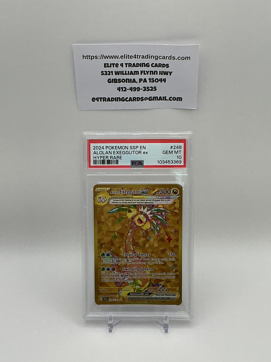 Alolan Exeggutor ex #248 Surging Sparks (PSA 10)