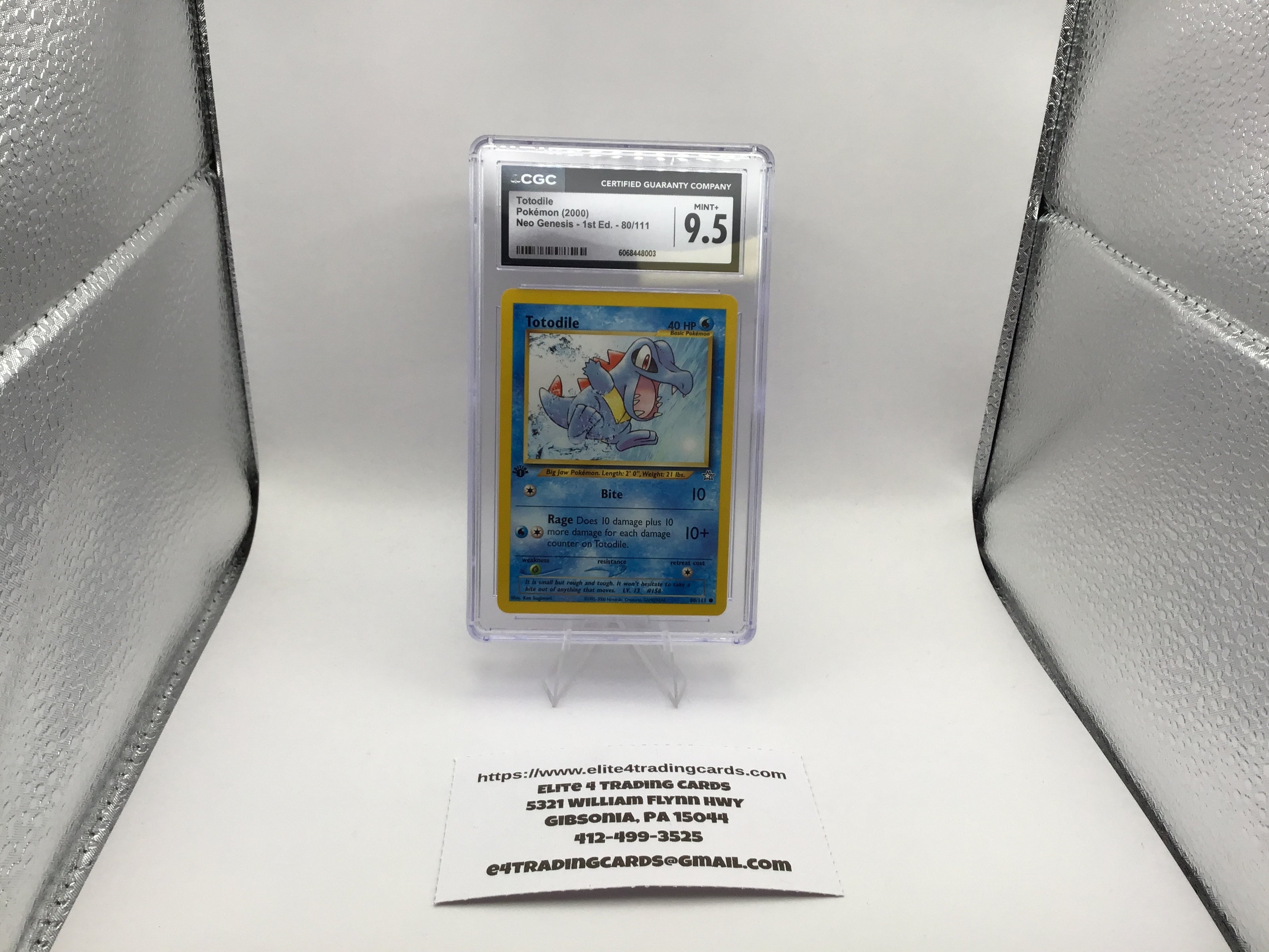Totodile [1st Edition] #80 Pokemon Neo Genesis (CGC 9.5)