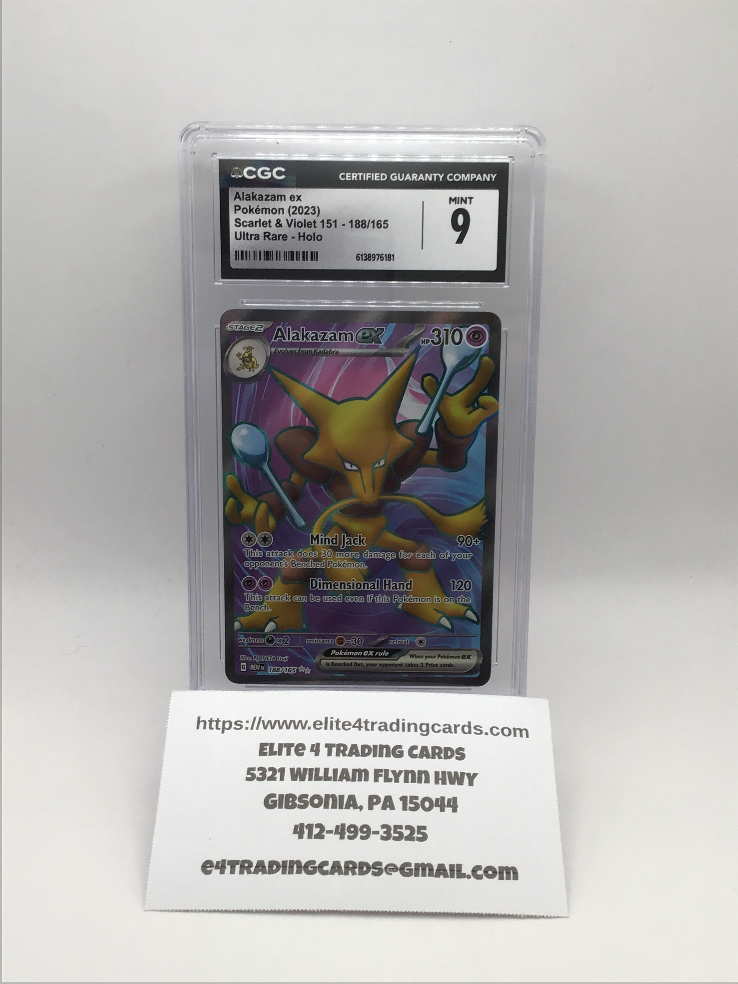 Alakazam ex #188 (CGC 9)