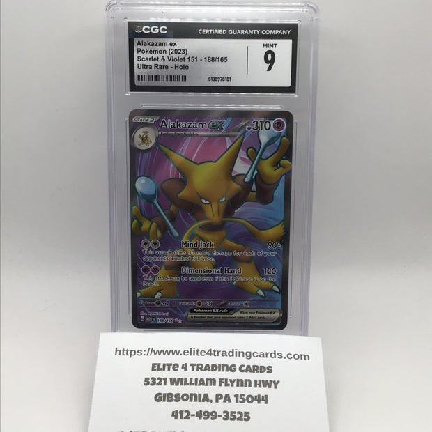Alakazam ex #188 (CGC 9)