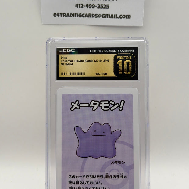 Ditto Pokemon Japanese Old Maid (CGC Pristine 10)