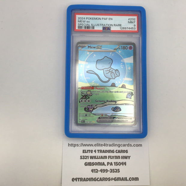 Mew ex #232 Pokemon Paldean Fates (PSA 9)