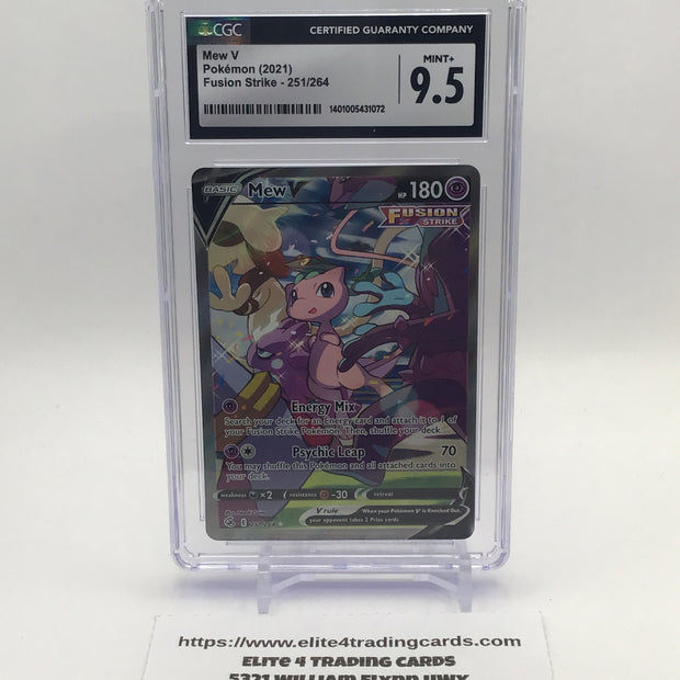 Mew V #251 Pokemon Fusion Strike (CGC 9.5)