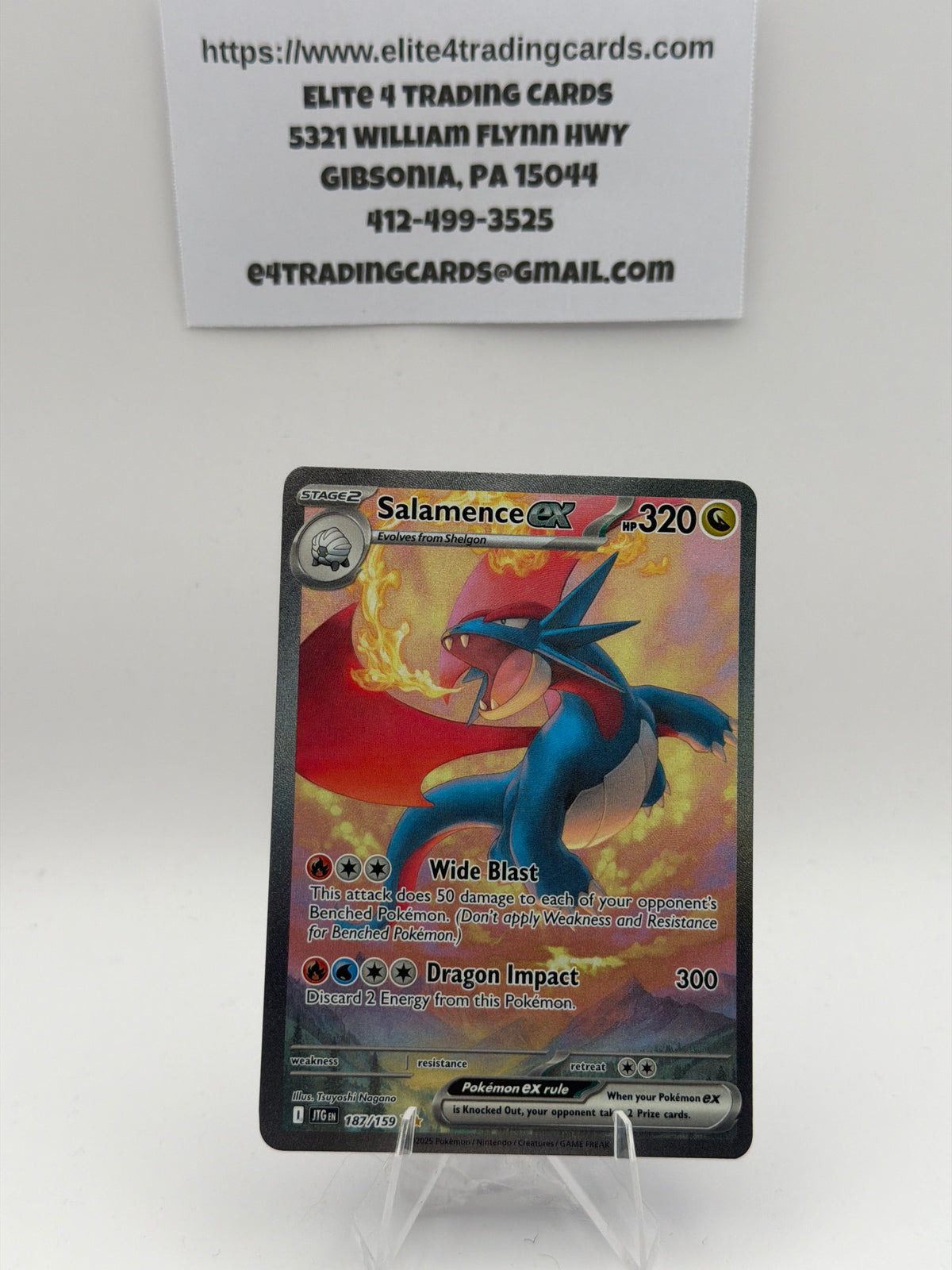 Salamence ex - 187/159 - SV09: Journey Together (JTG)