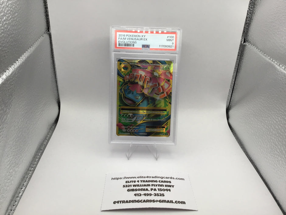 M Venusaur EX #100 Pokemon Evolutions (PSA 9)