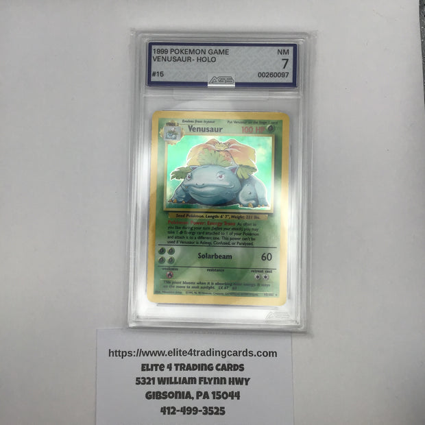 Venusaur #15 Pokemon Base Set (AGS 7)