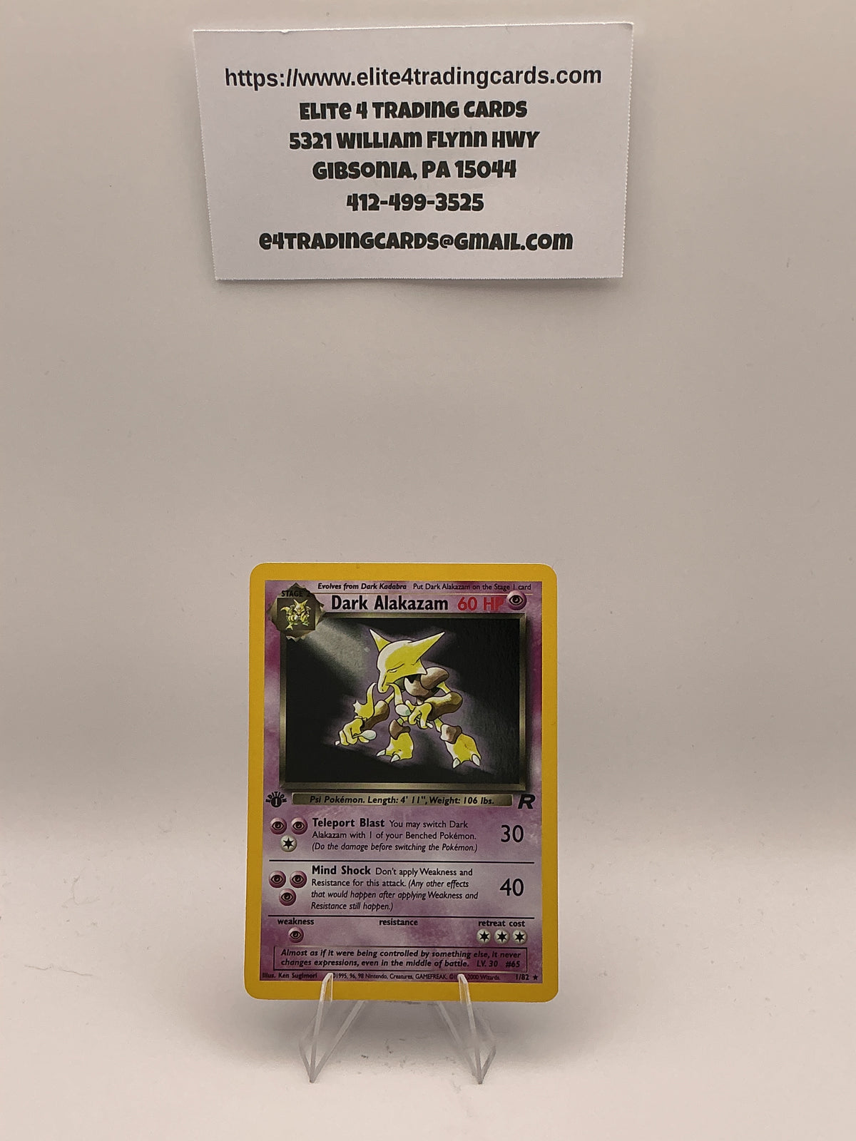 Dark Alakazam (1) - Team Rocket (TR) - LP