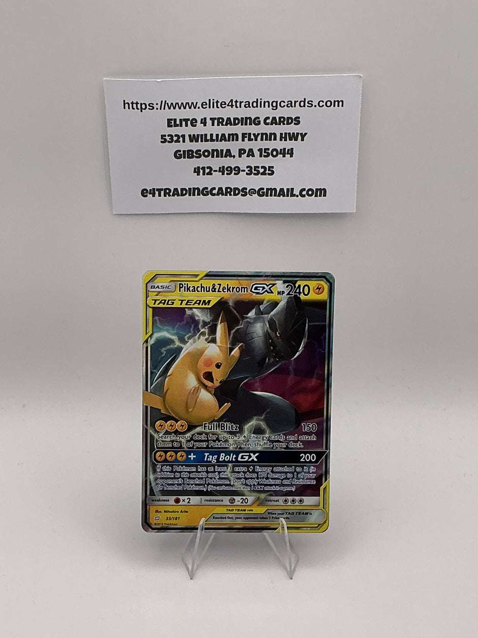 Pikachu & Zekrom GX - 33/181 - SM - Team Up (SM9)