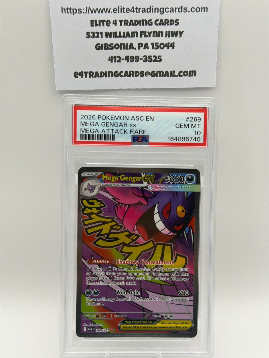 Mega Gengar ex #269 Pokemon Ascended Heroes (PSA 10)