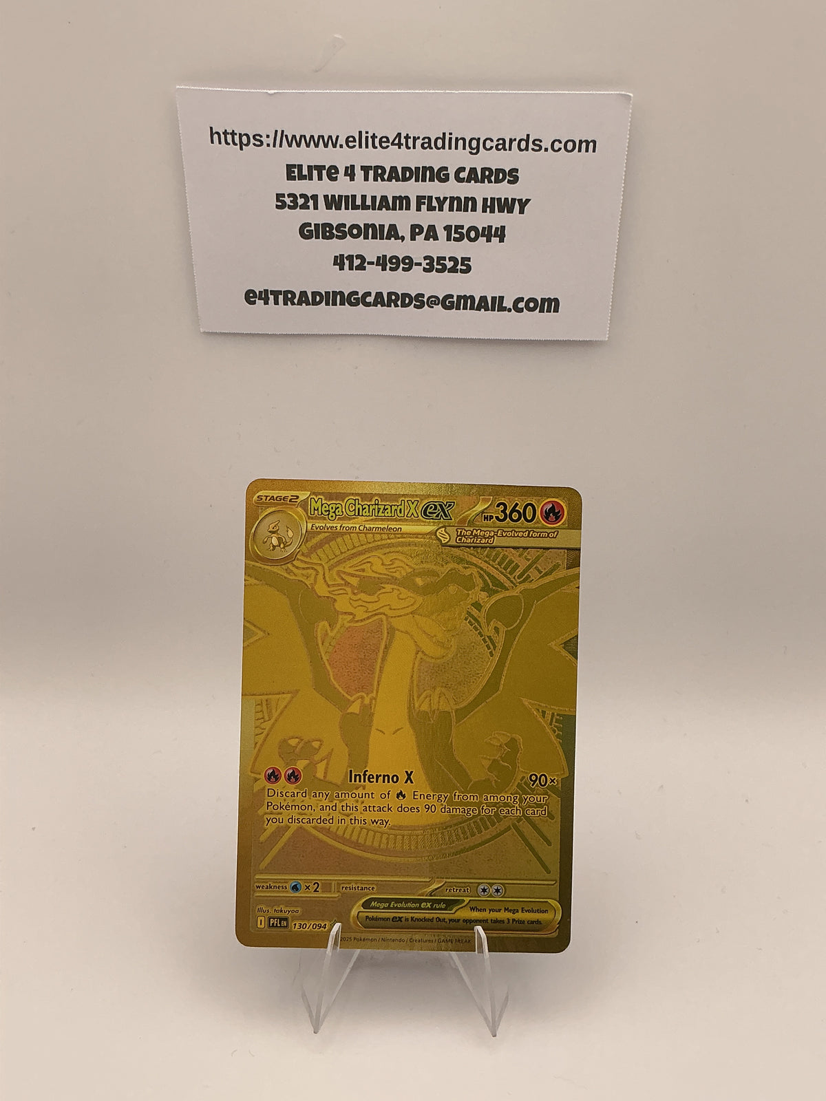 Mega Charizard X ex - 130/094 - ME02: Phantasmal Flames (PFL)