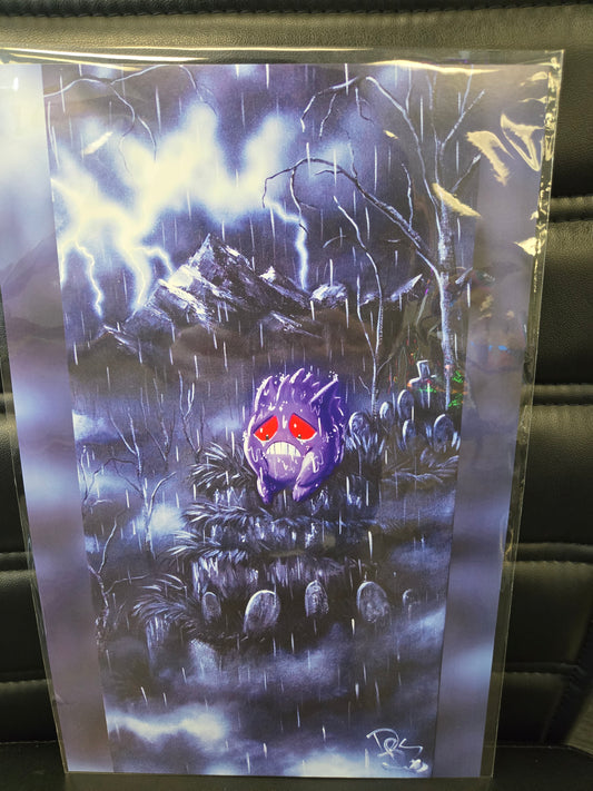 Emo Series (Gengar) Print - Derrick Smith Local Artist