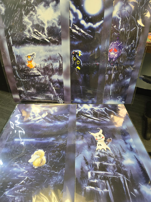 Full set of Emo Series Prints- Derrick Smith Local Artist (5 set)