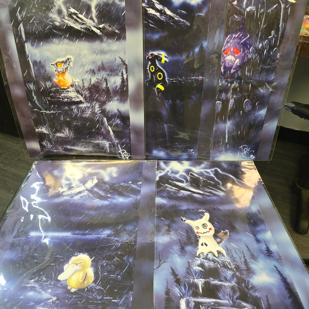Full set of Emo Series Prints- Derrick Smith Local Artist (5 set)