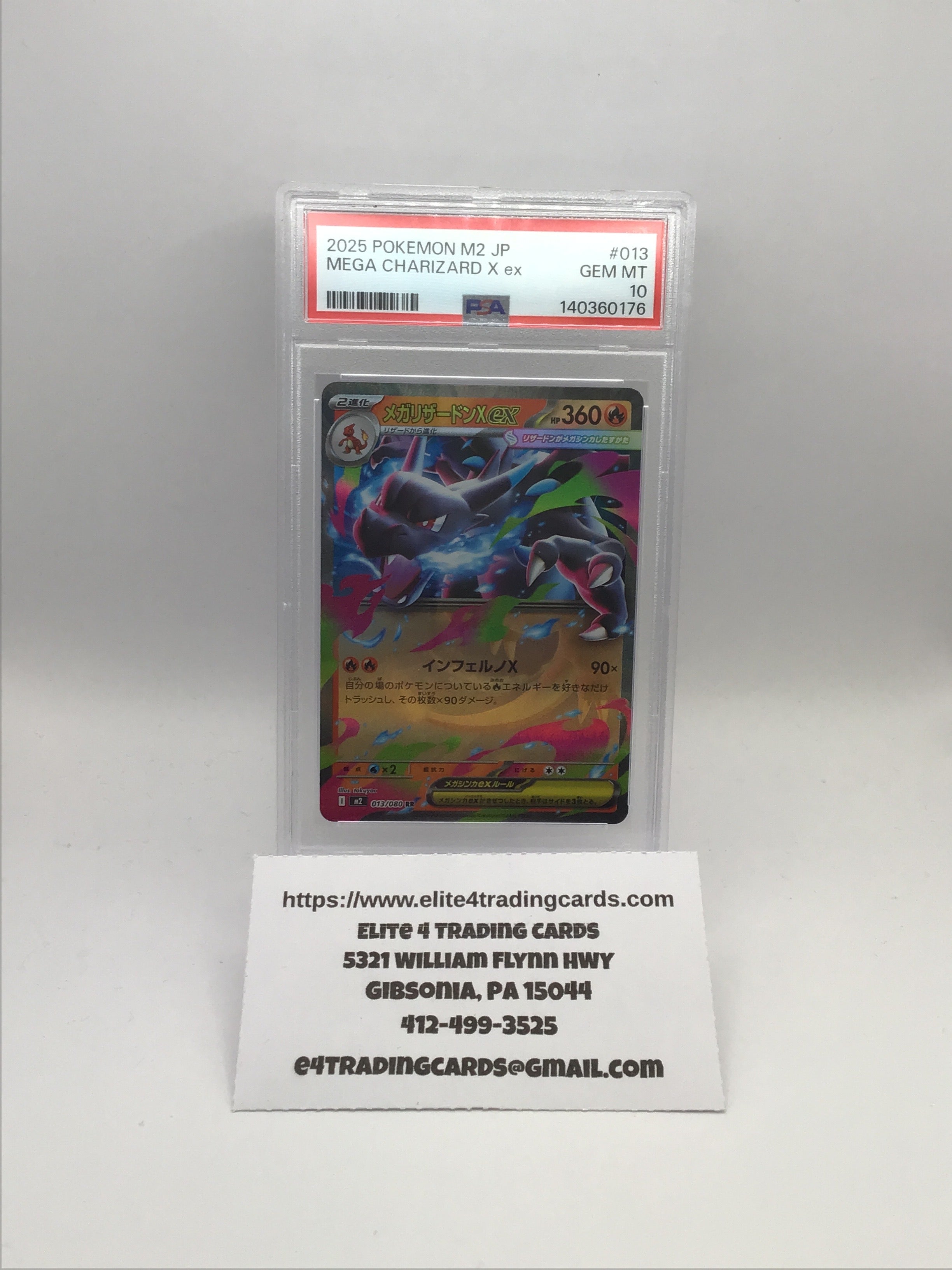 Mega Charizard X ex - 013/080 - M2: Inferno X (M2) PSA 10