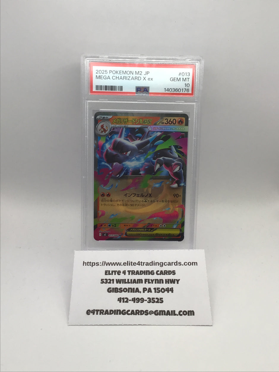 Mega Charizard X ex - 013/080 - M2: Inferno X (M2) PSA 10