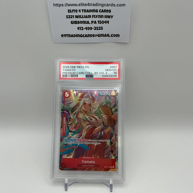 Yamato [Best Selection] EB01-007 One Piece Promo (PSA 10)