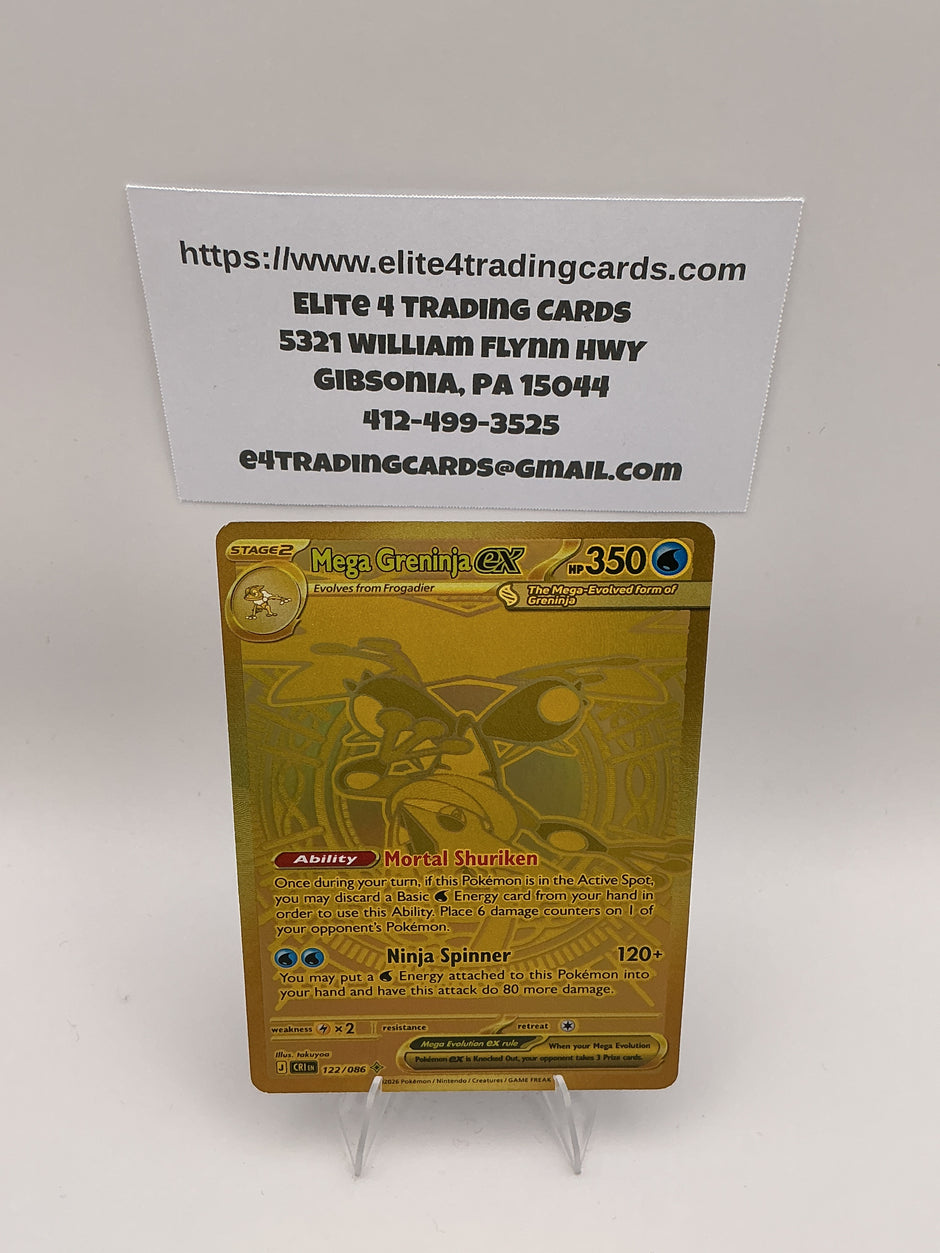 Mega Greninja ex - 122/086 - ME04: Chaos Rising (CRI)