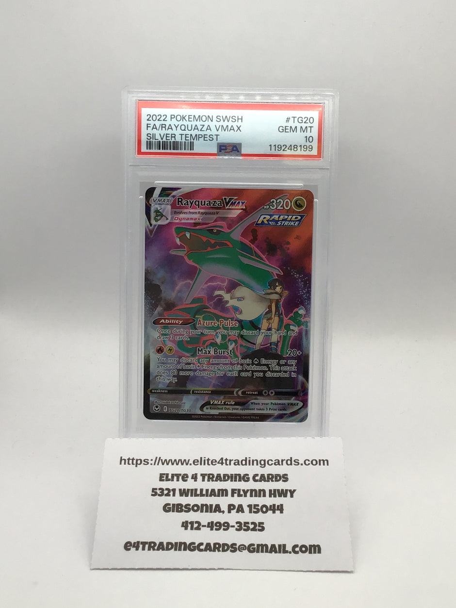 Rayquaza VMAX #TG20 Pokemon Silver Tempest (PSA 10)