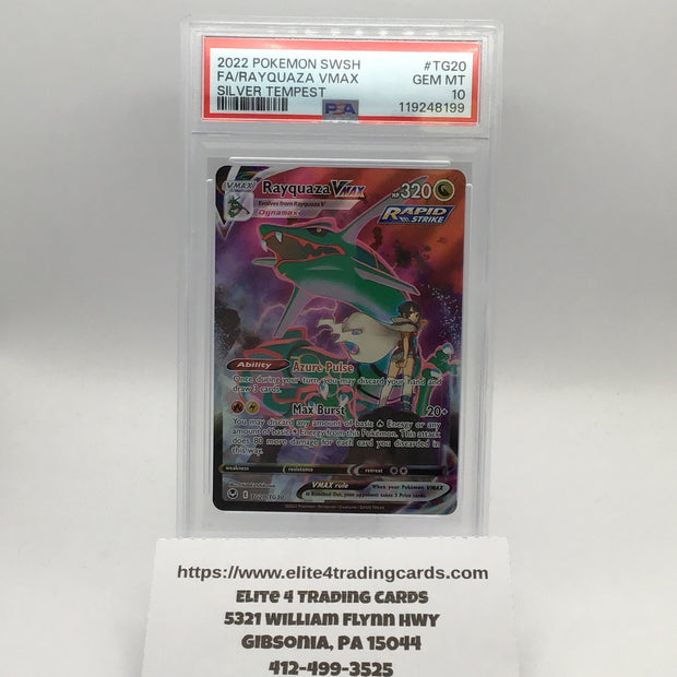 Rayquaza VMAX #TG20 Pokemon Silver Tempest (PSA 10)