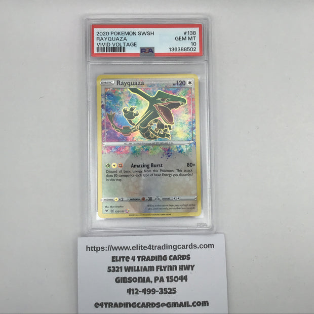 Rayquaza #138 Pokemon Vivid Voltage (PSA 10)
