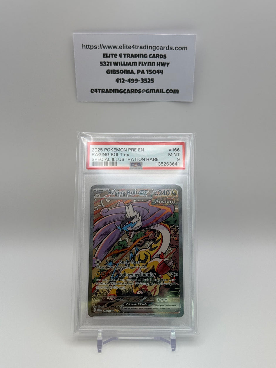 2025 Pokemon PRE EN Raging Bolt ex Special Illustration Rare (PSA 9)