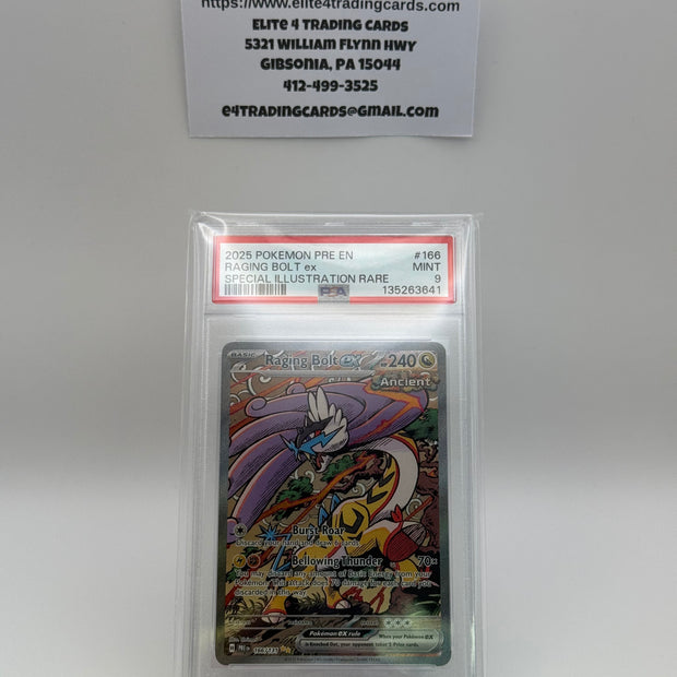 2025 Pokemon PRE EN Raging Bolt ex Special Illustration Rare (PSA 9)