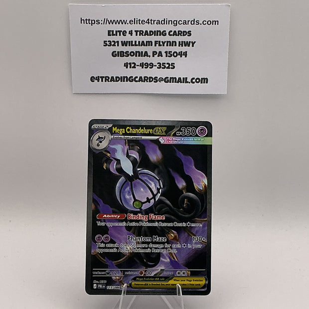 Mega Chandelure ex - 115/084 - ME05: Pitch Black (PBL) - NM