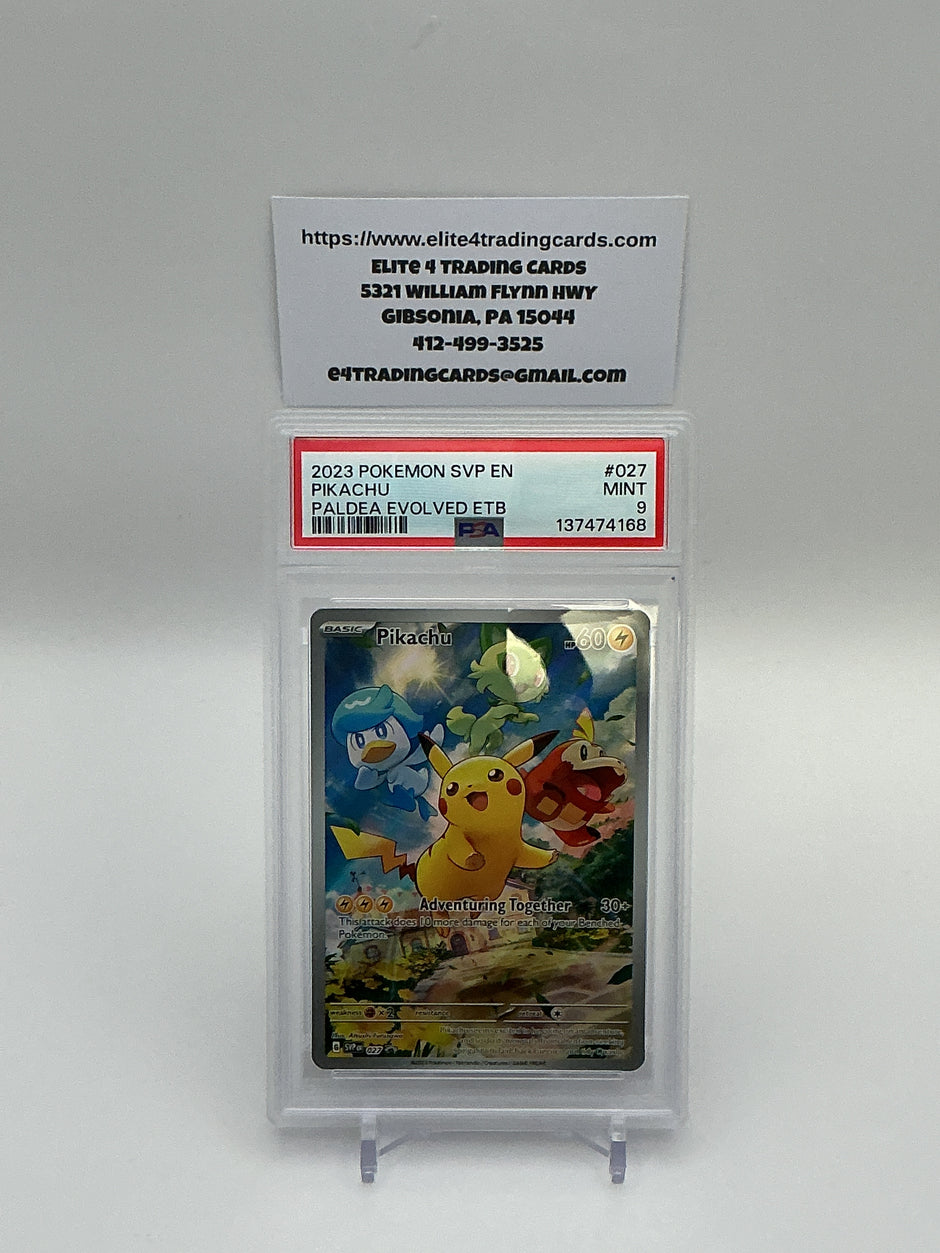 Pikachu #27 Paldea Promo (PSA 9)