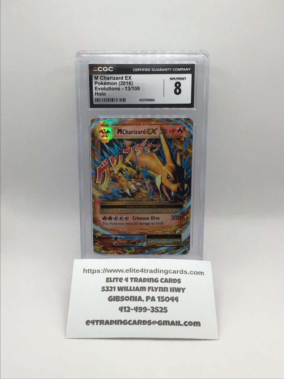 M Charizard EX #13 Pokemon Evolutions (CGC 8)
