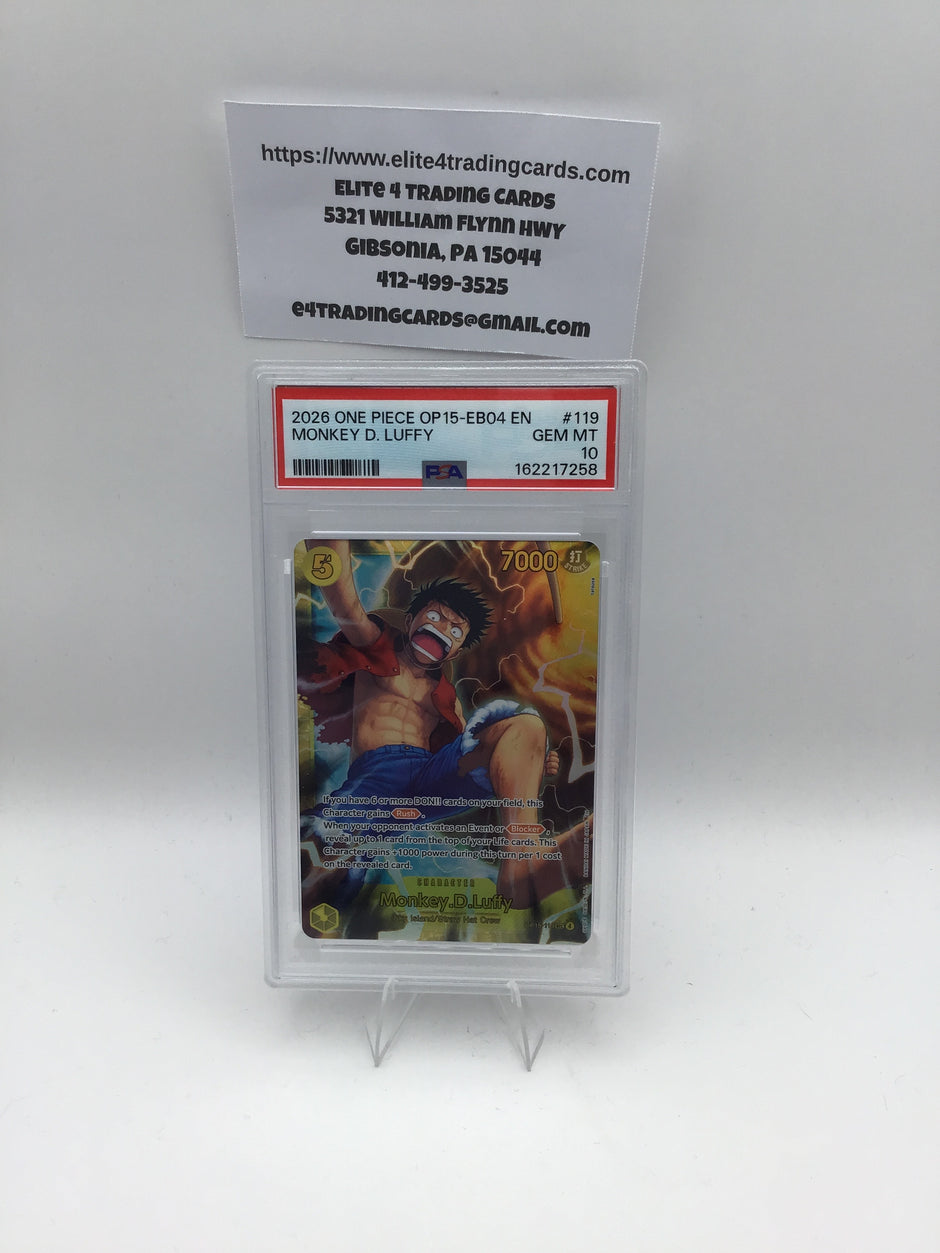 Monkey.D.Luffy (OP15-119) - Adventure on Kami's Island (OP15-EB04) (PSA 10)