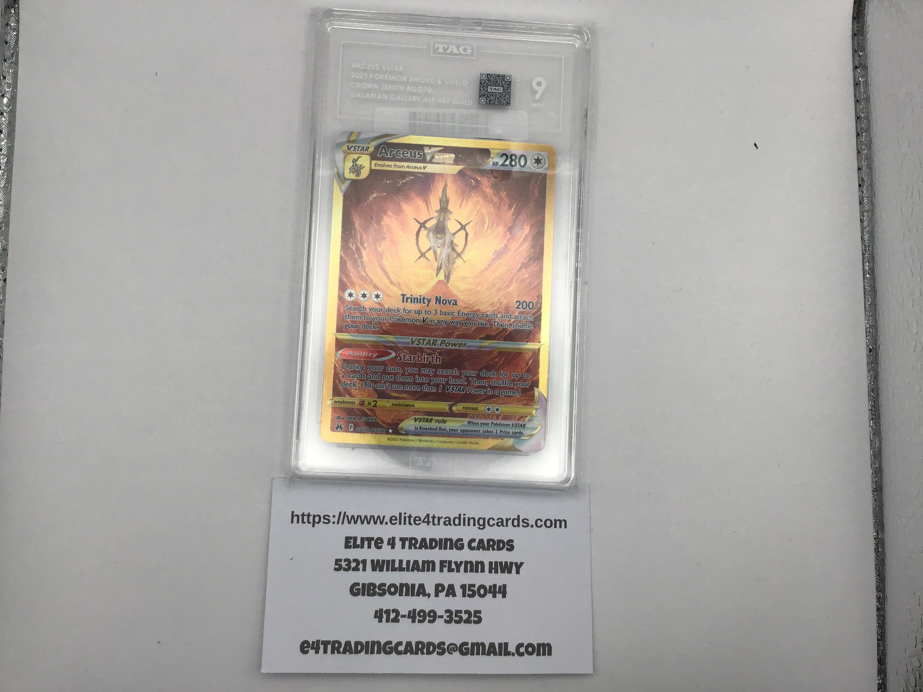 Arceus VSTAR #GG70 Pokemon Crown Zenith (TAG 9)