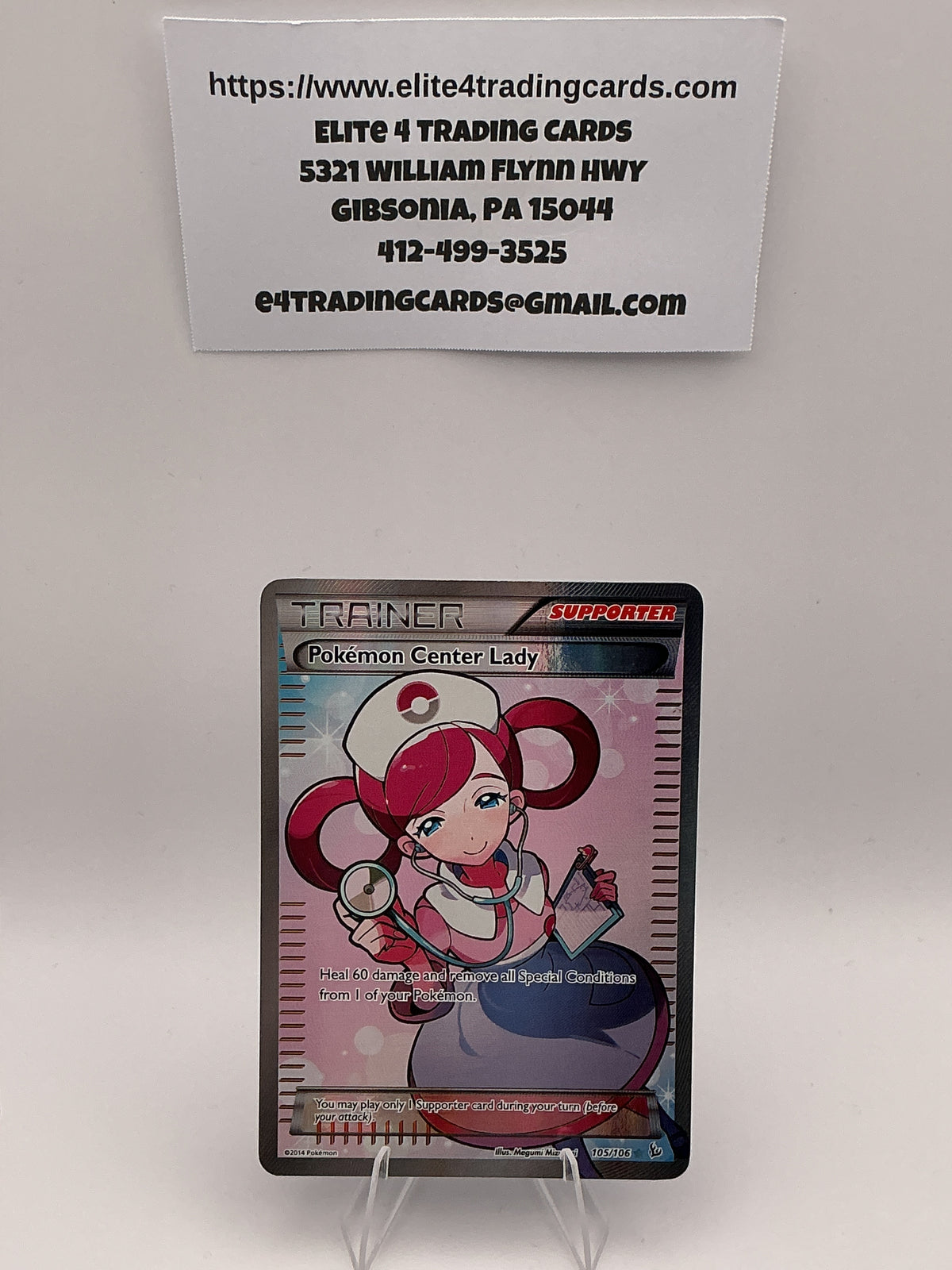 Pokemon Center Lady (105 Full Art) - XY - Flashfire (FLF) - (MP)