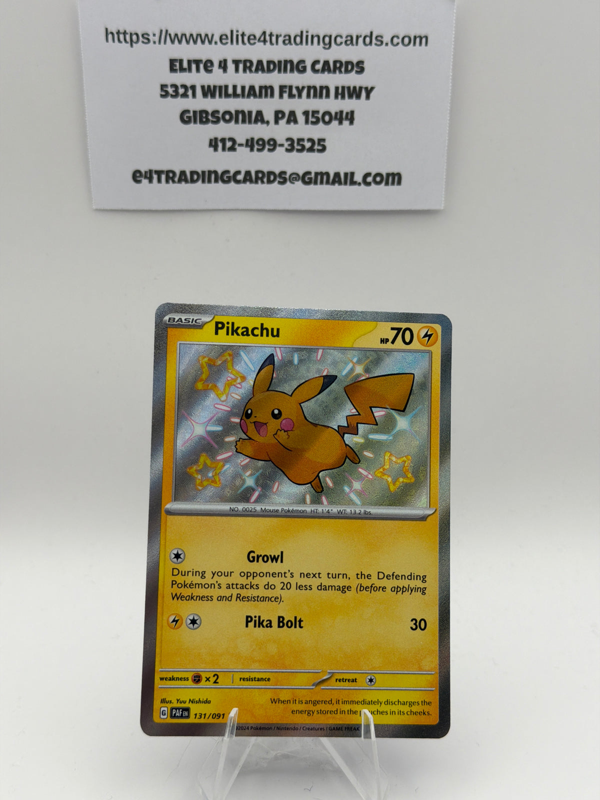 Pikachu - 131/091 - SV: Paldean Fates (PAF)