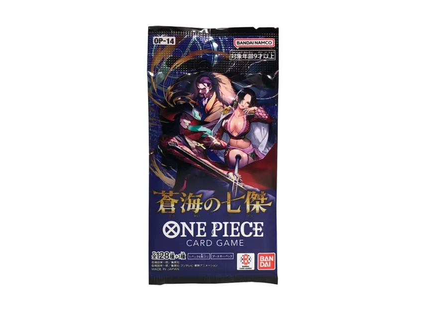 One Piece Trading Cards Op-14 The Azure Sea's Seven Japanese Booster Pack