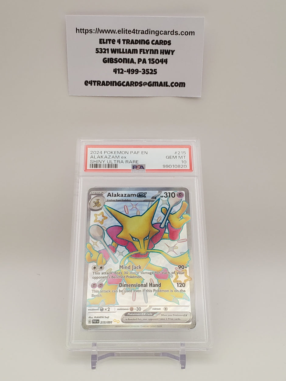 2024 Pokemon PAF EN Alakazam ex (PSA 10)