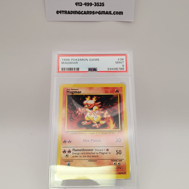 Magmar #36 Base Set (PSA 9)