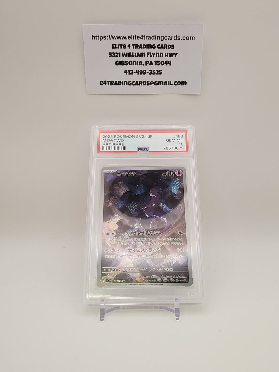 Mewtwo #183 Pokemon Japanese Scarlet & Violet 151 (PSA 10)
