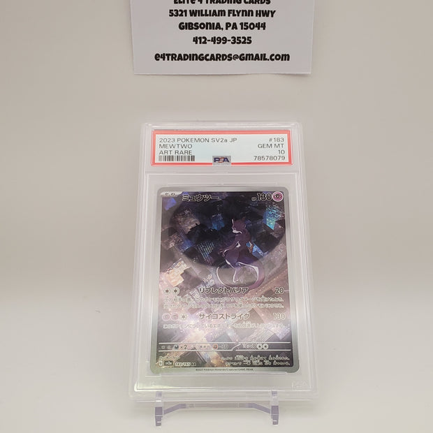 Mewtwo #183 Pokemon Japanese Scarlet & Violet 151 (PSA 10)