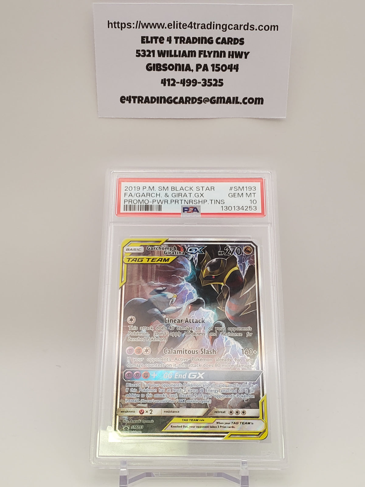 Garchomp & Giratina GX #SM193 (PSA 10)