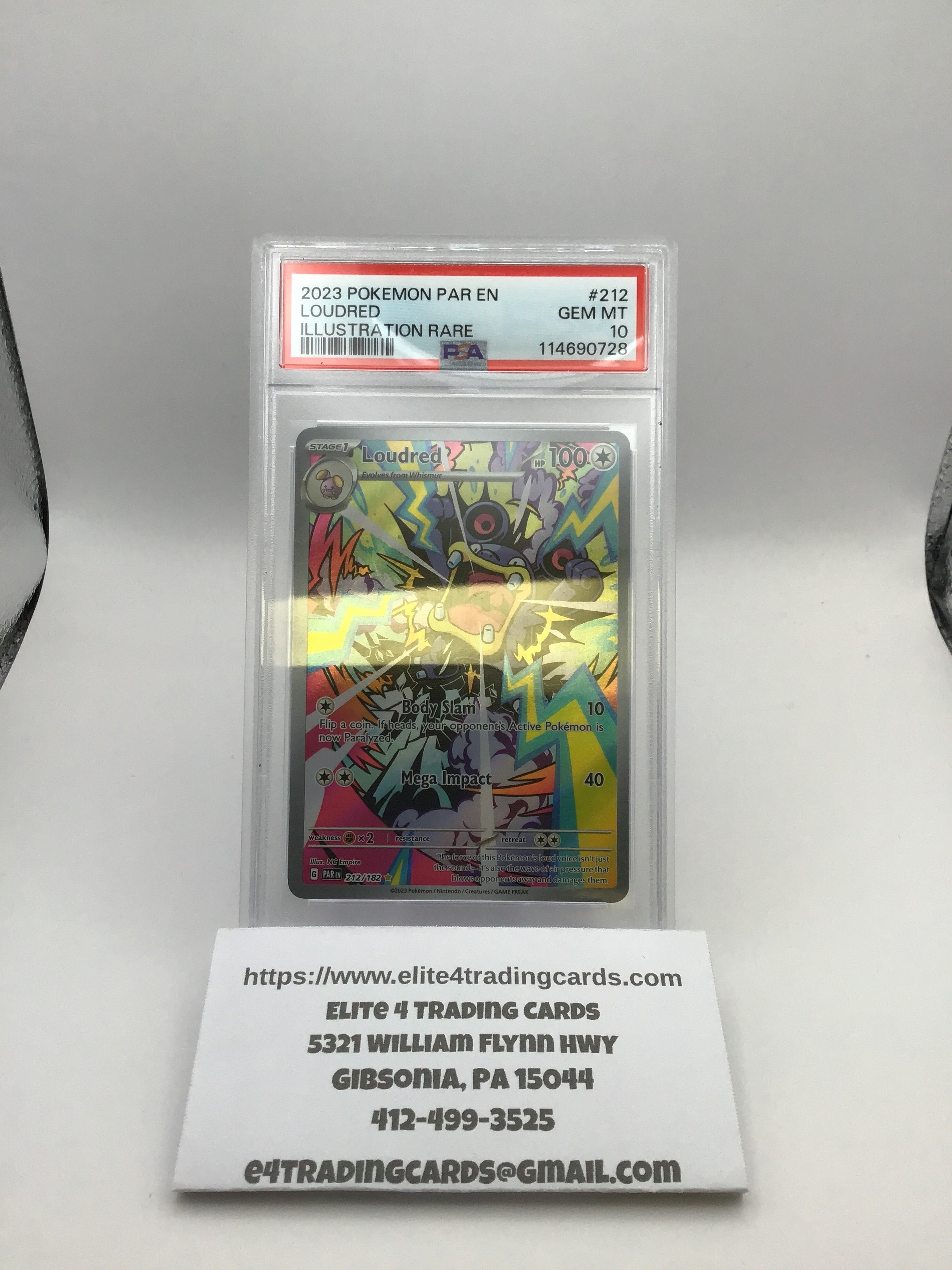 Loudred - 212/182 - SV04: Paradox Rift (PAR) (PSA 10)