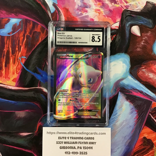 Mew EX #120 Pokemon Dragons Exalted (CGC 8.5)