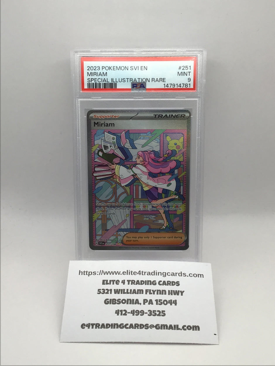 2023 Pokemon SVI EN Miriam #251 (PSA 9)