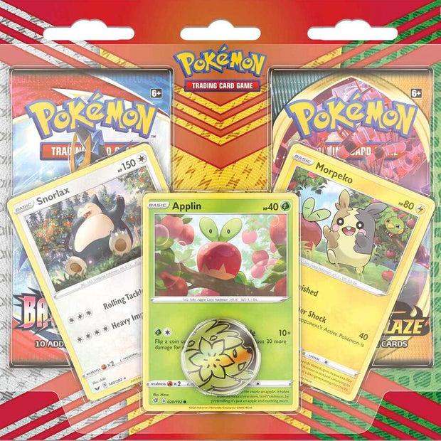 2 Pack Blister [Snorlax, Morpeko & Applin Cards] - Miscellaneous Cards & Products (MCAP)