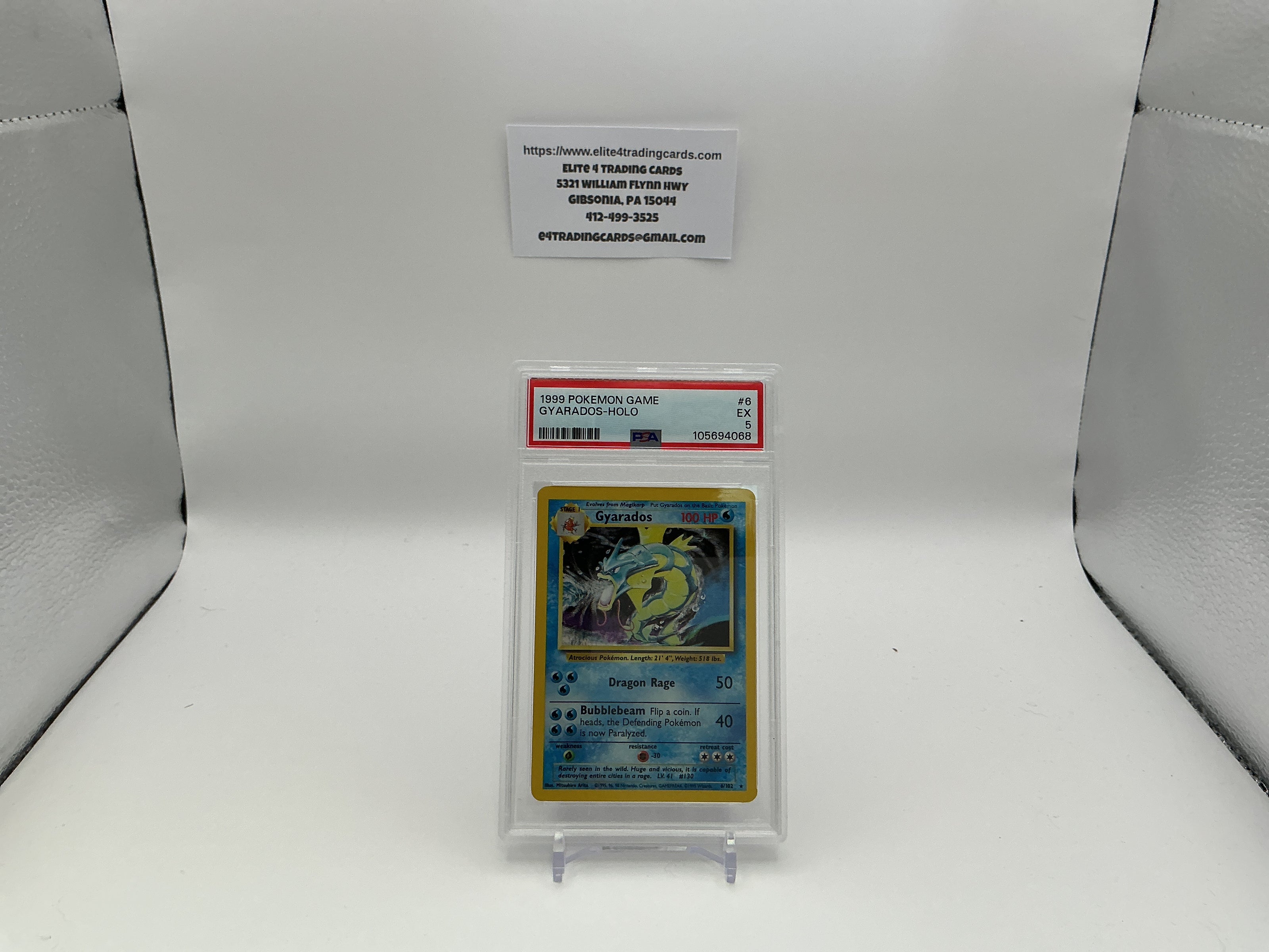Gyarados #6 Pokemon Base Set (PSA 6)